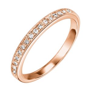 14K RG 1/8 ct. tw. Diamond Stackable Ring