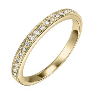 14K YG 1/8 ct. tw. Diamond Stackable Ring