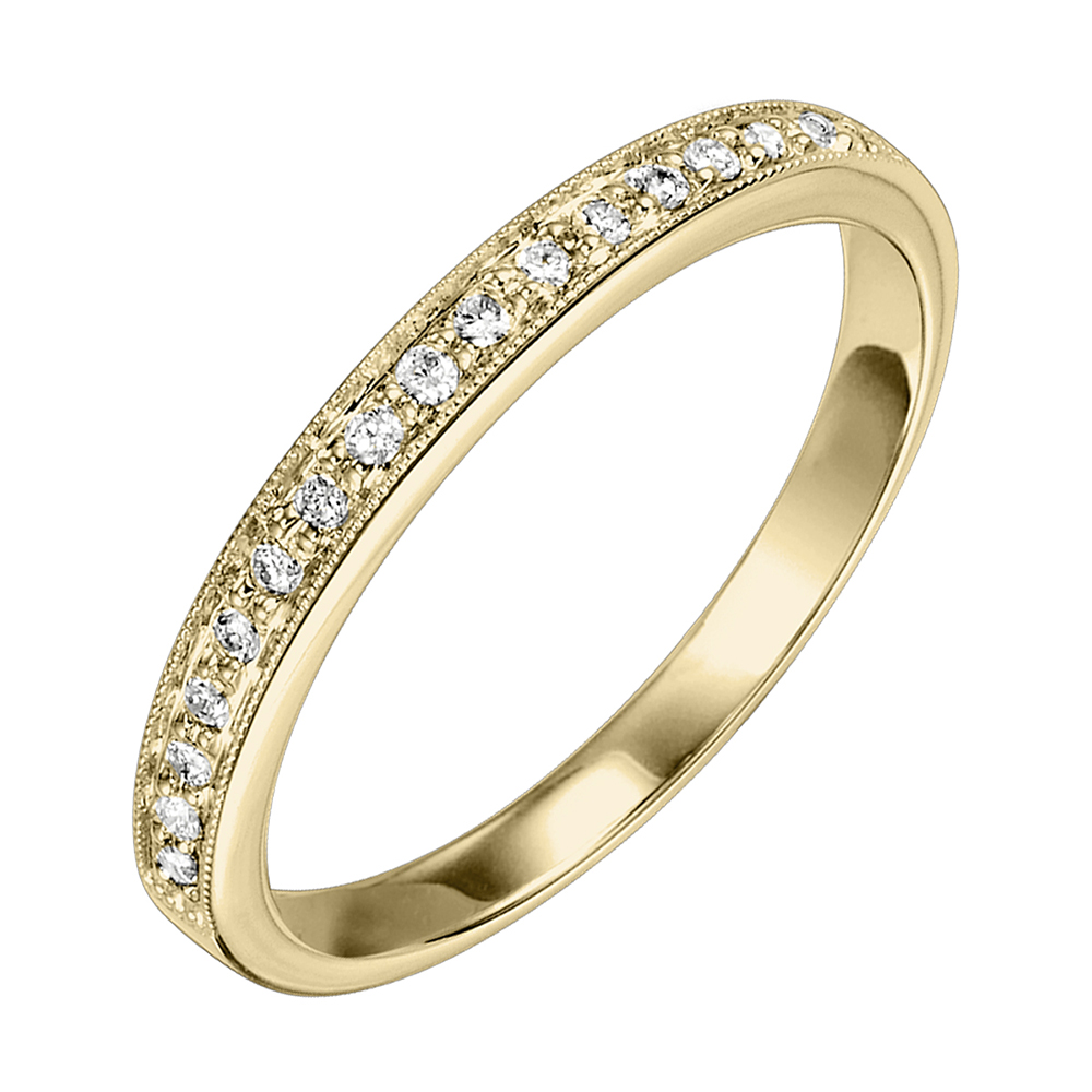 14K YG 1/8 ct. tw. Diamond Stackable Ring