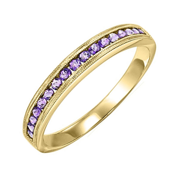 10K YG 1/3 ct. tw. Amethyst Stackable Ring