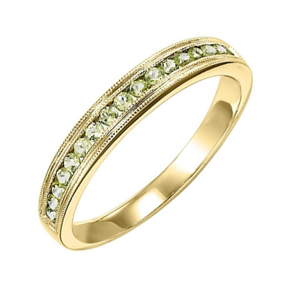 14K YG 1/3 ct. tw. Peridot Stackable Ring