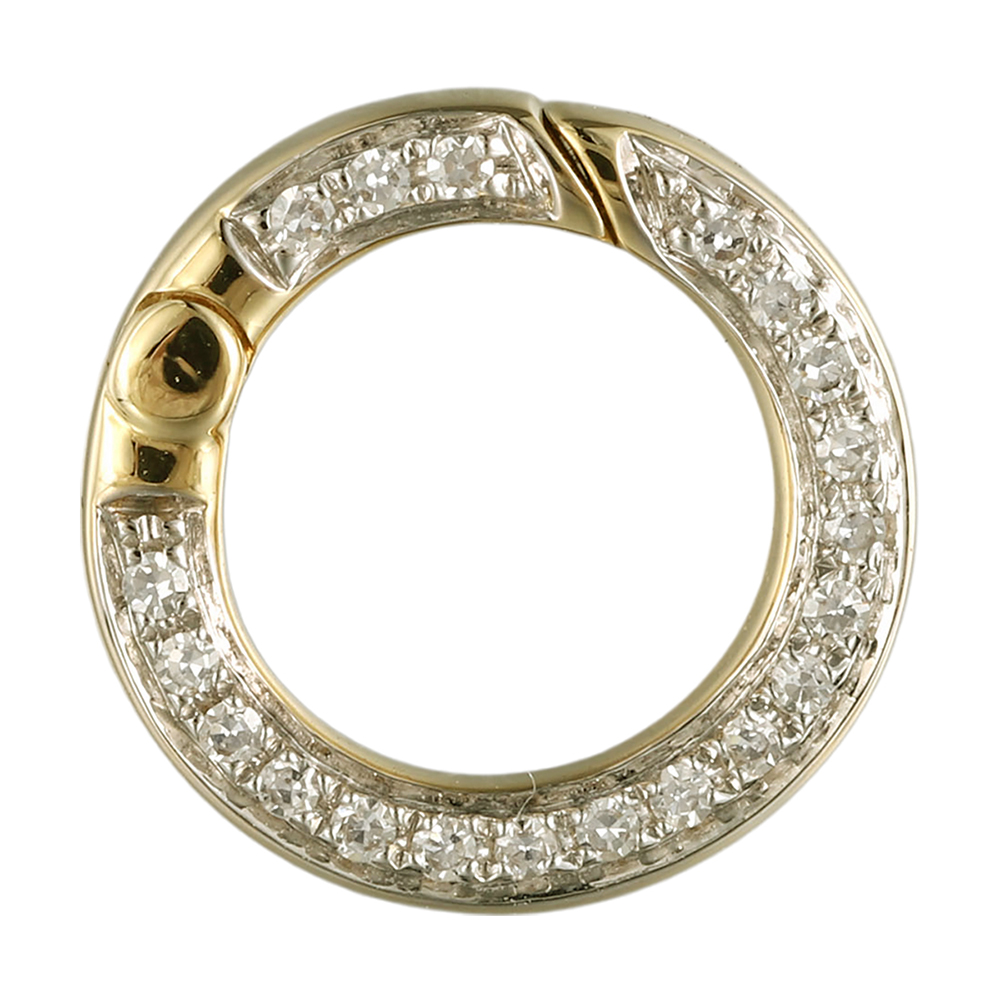 14Kt YG 1/20 ct. tw. Diamond Charm Connector
