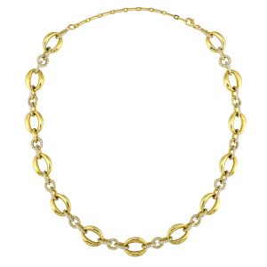 14Kt YG 2 1/2 ct. tw. Diamond Link Necklace