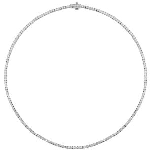 14K WG 5 ct. tw. Straight Diamond Eternity Tennis Necklace