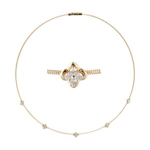 14K YG 1/2 ct. tw. Diamond Flex Necklace