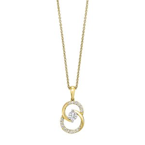 10K YG 1/4 ct. tw. Diamond Fashion Pendant