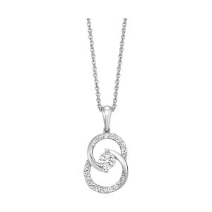 14K WG 1/4 ct. tw. Diamond Fashion Pendant