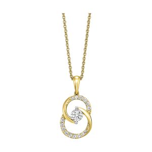 14K YG 1/4 ct. tw. Diamond Fashion Pendant