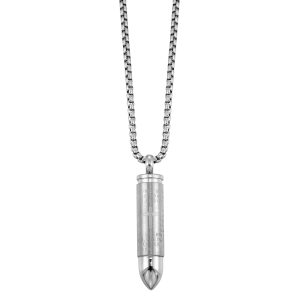 Steel Men's Bullet Pendant