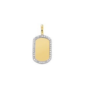 14K YG 1/10 ct. tw. Diamond Disc Charm