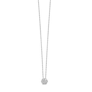 14K WG 1/4 ct. tw. Diamond Seven Stone Cluster Pendant