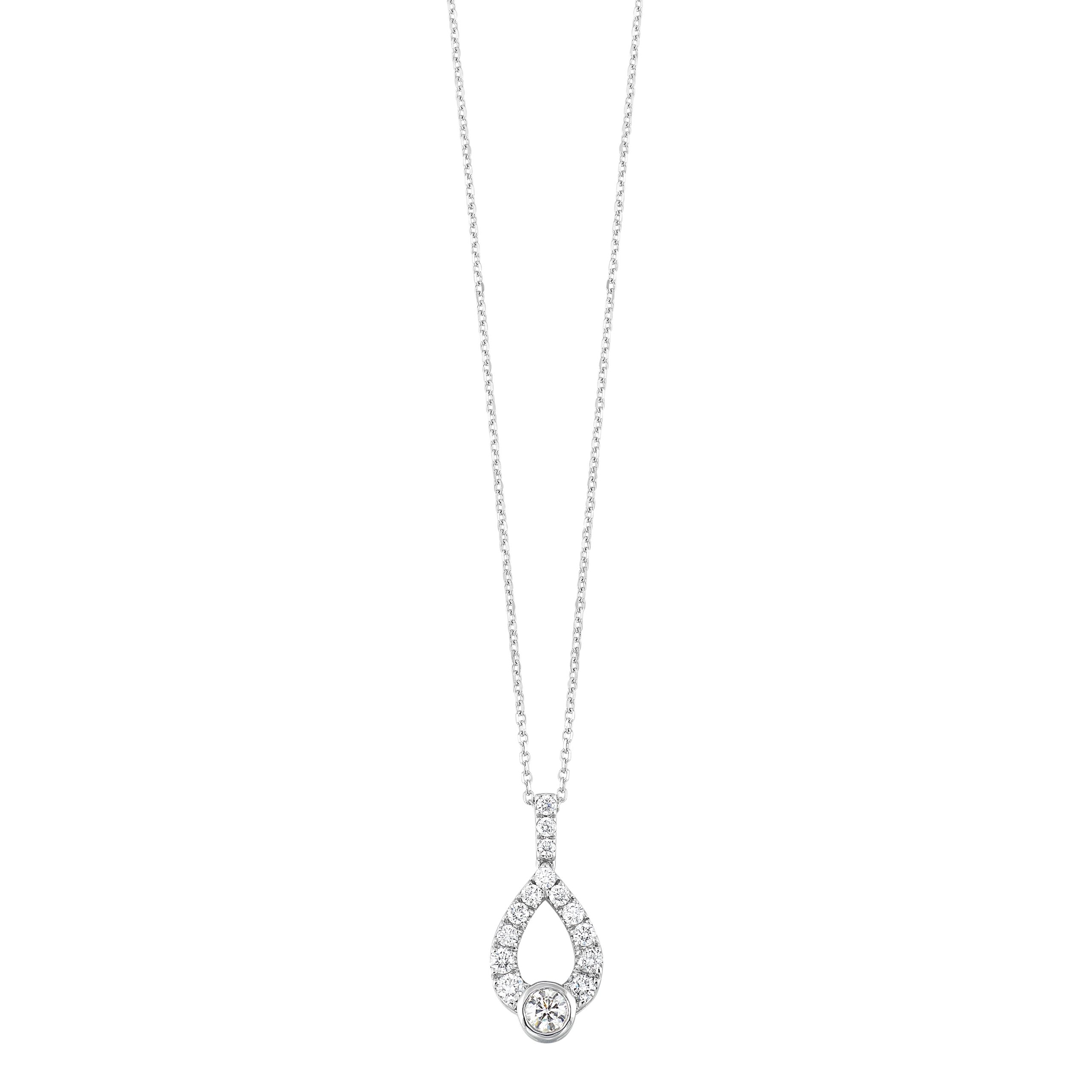 14K WG 1 ct. tw. Diamond Pendant