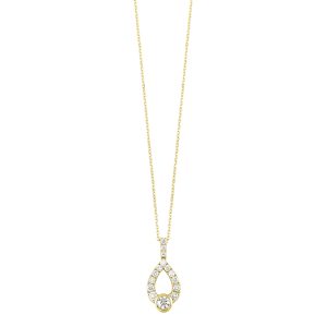 14K YG 1/5 ct. tw. Diamond Pendant