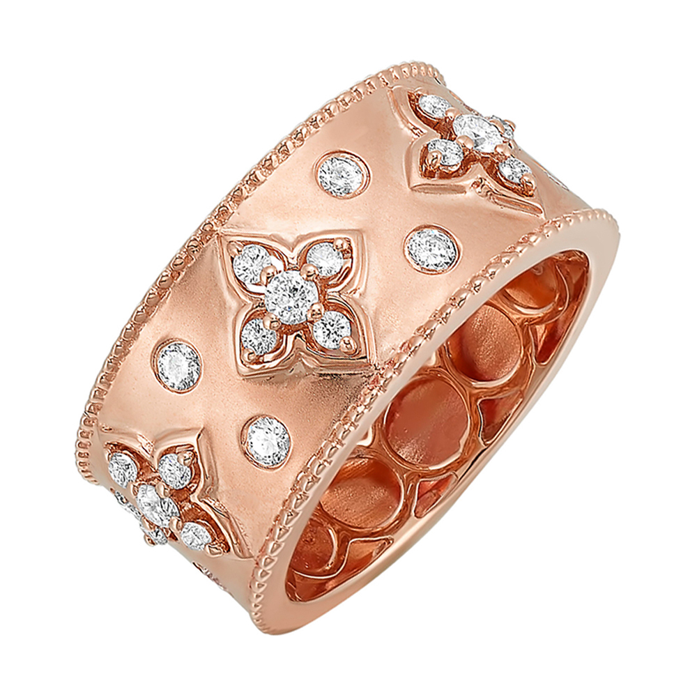 14K RG 1/2 ct. tw. Diamond Bold Ring
