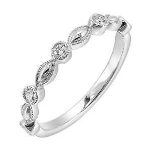 14K WG 1/7 ct. tw. Diamond Stackable Ring