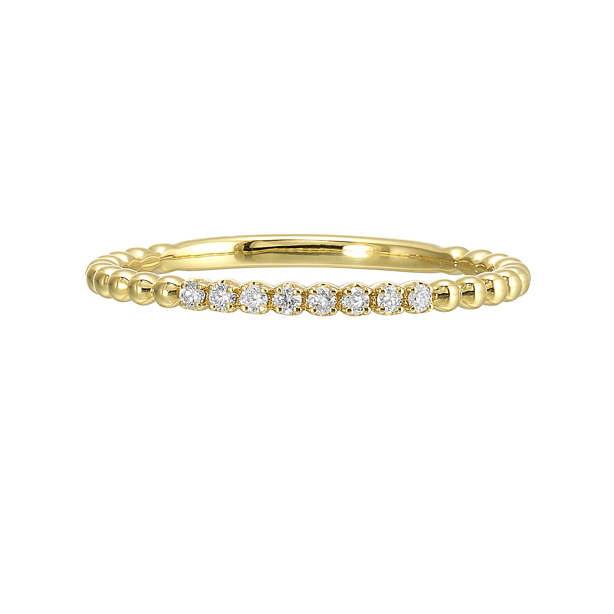 14K YG 1/20 ct. tw. Diamond Stackable Ring