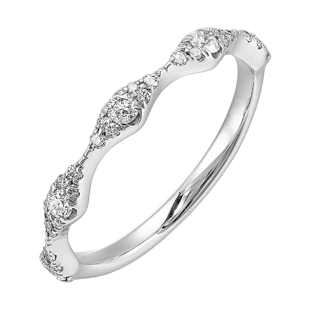 14K WG 1/3 ct. tw. Diamond Stackable Ring