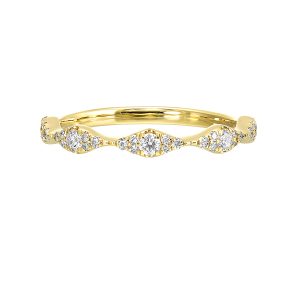 14K YG 1/3 ct. tw. Diamond Stackable Ring