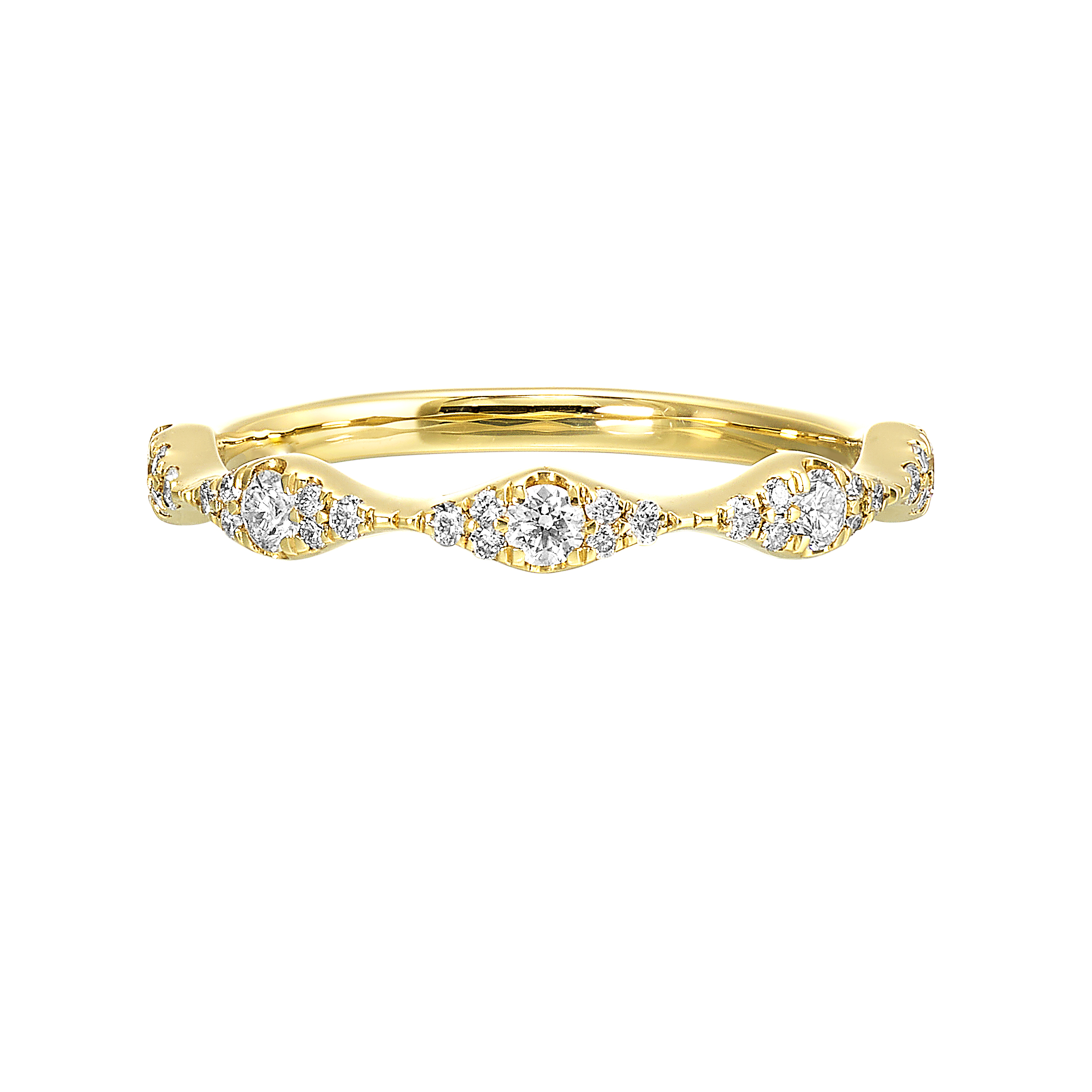 14K YG 1/3 ct. tw. Diamond Stackable Ring