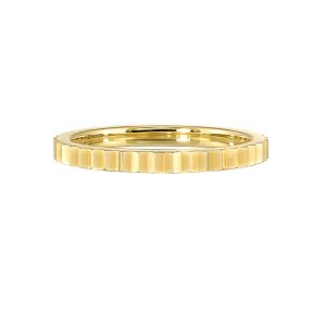 14K YG Fluted Plain Metal Ring