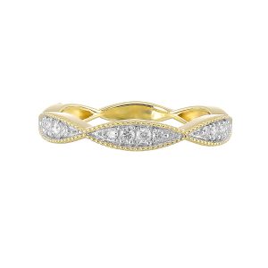 10K YG 1/5 ct. tw. Diamond Stackable Ring