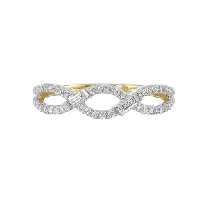 10K YG 1/3 ct. tw. Diamond Infinity Ring