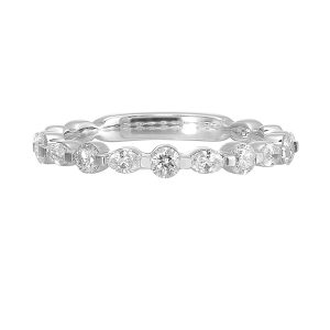 14K WG 1/2 ct. tw. Diamond Wedding Band