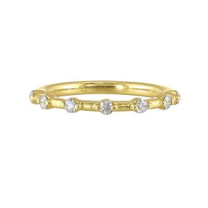 14K YG 1/5 ct. tw. Diamond Wedding Band
