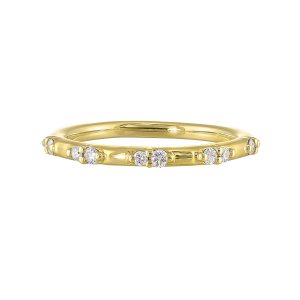 14K YG 1/7 ct. tw. Diamond Wedding Band