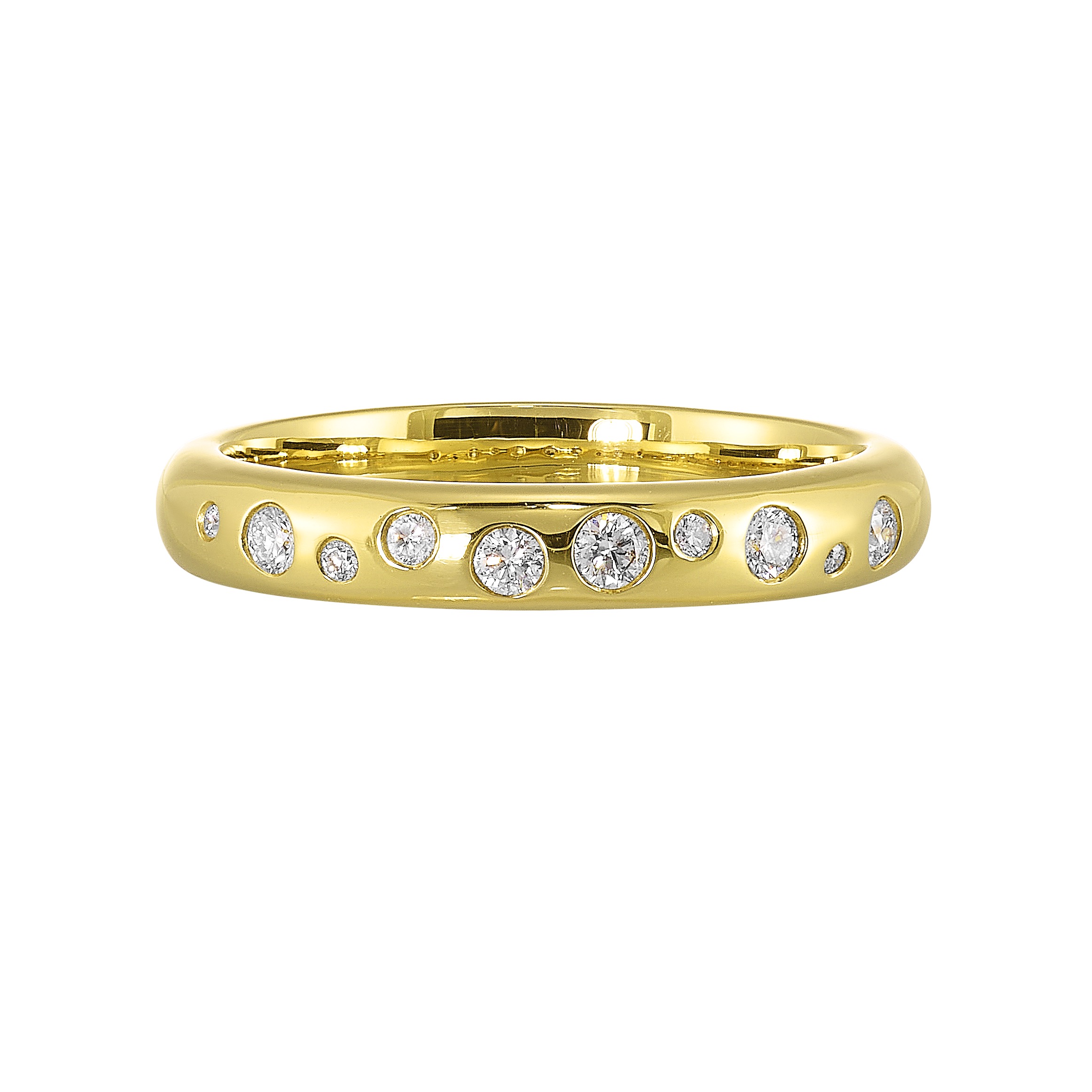 14K YG 1/7 ct. tw. Diamond Wedding Band