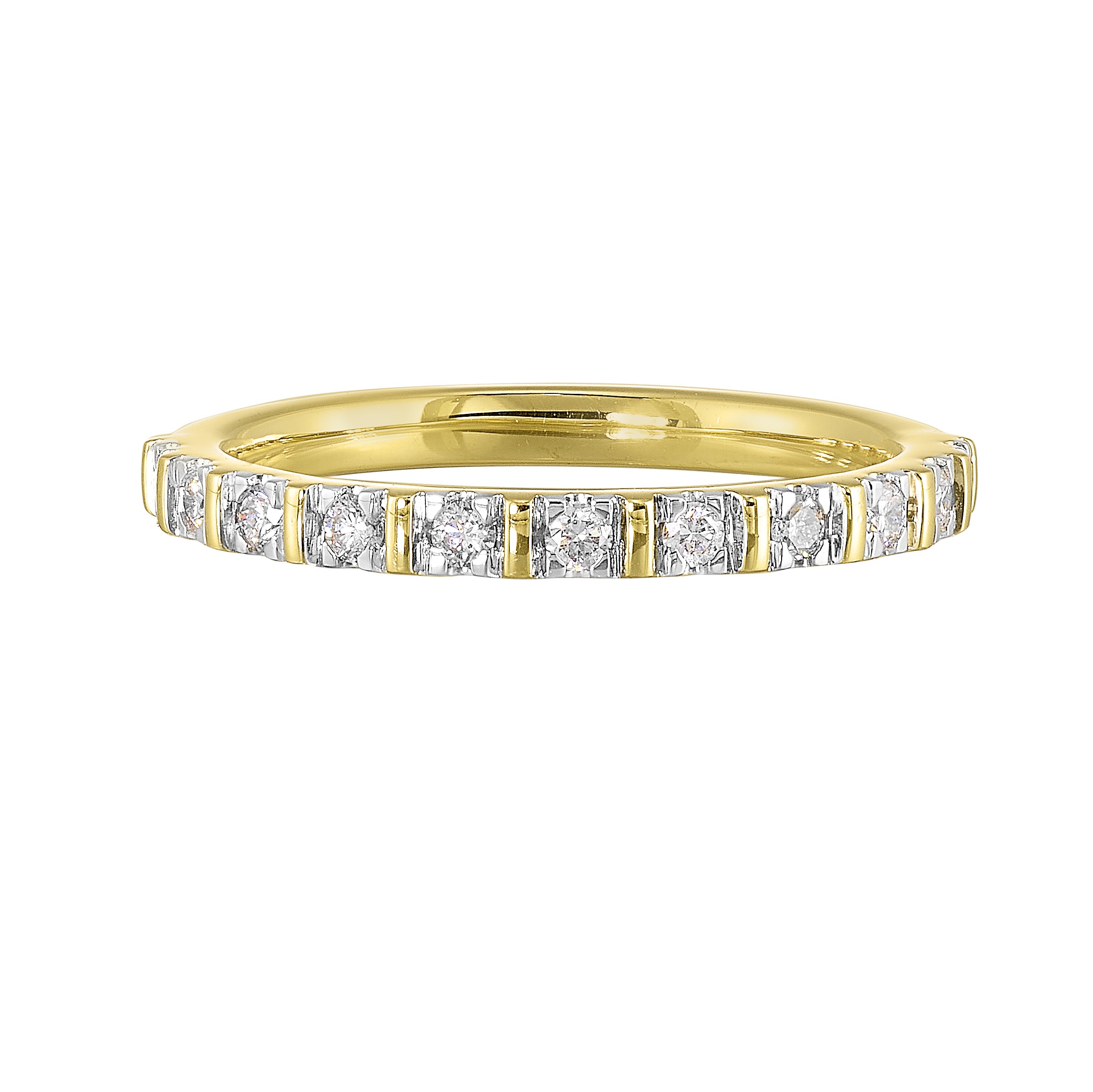 14K YG 1/5 ct. tw. Diamond Wedding Band