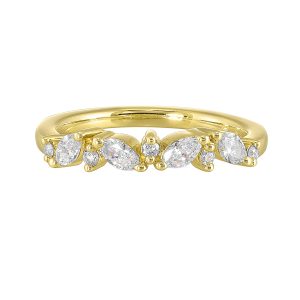 14K YG 3/8 ct. tw. Diamond Wedding Band